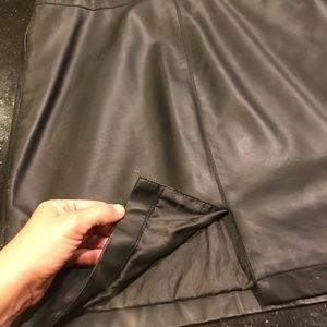 Max edition faux leather mini skirt